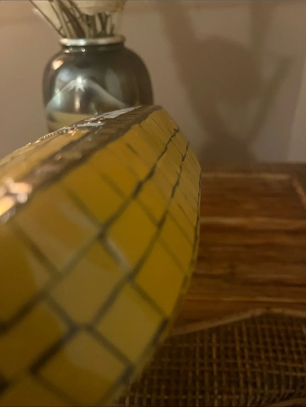 Antik Kraft Yellow Mosaic Tile Clutch